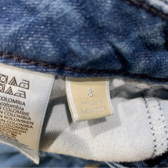 Michael Kors Medium Vintage Blue Cropped Split Ankle Hem‎ Denim Jeans Siz… - Picture 3 of 10